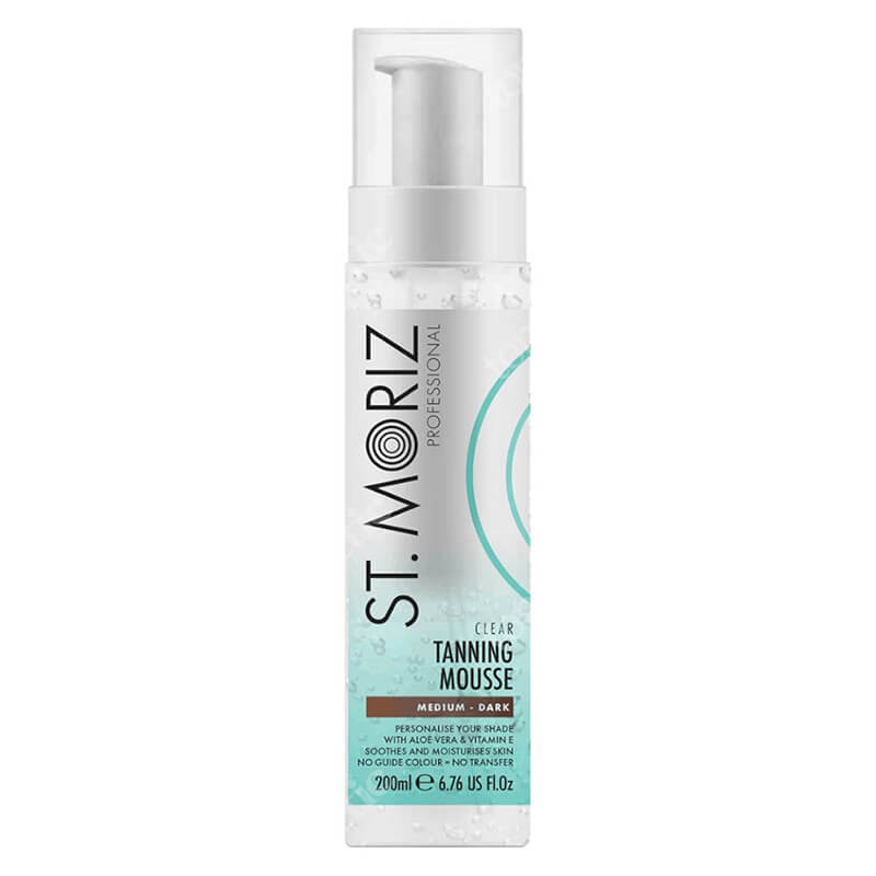 St Moriz Clear Professional Tanning Mouse Medium And Dark Bezbarwny mus samoopalający 200 ml