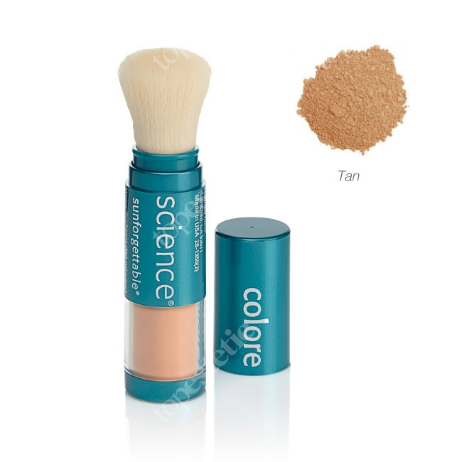 Colorescience Sunforgettable Brush-On Sunscreen Mineralny puder ochronny SPF 50 w pędzlu - kolor Tan 6 g