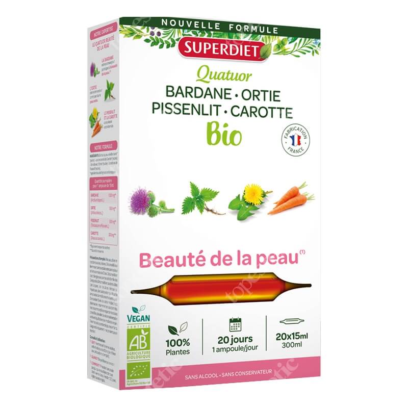 Super Diet Bardane Beaute Peau Suplement diety 20x15 ml