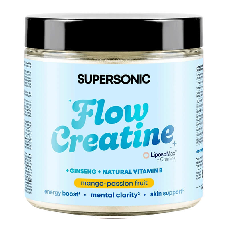 Supersonic Flow Creatine Kreatyna liposomalna z żeń-szeniem (smak mango-marakuja) 150 g