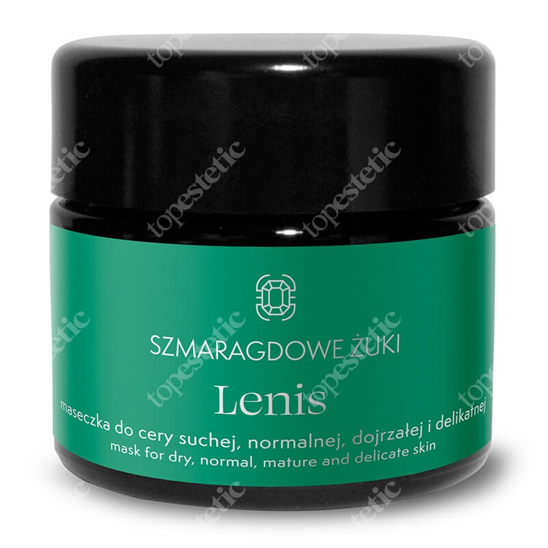 Szmaragdowe Żuki Lenis Maseczka do cery suchej, normalnej, dojrzałej, delikatnej 100 ml