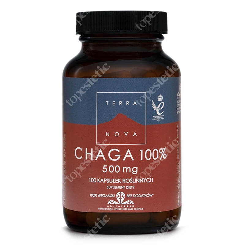 Terranova Chaga 100 % Skuteczny przeciwutleniacz w formie suplementu 100 kaps