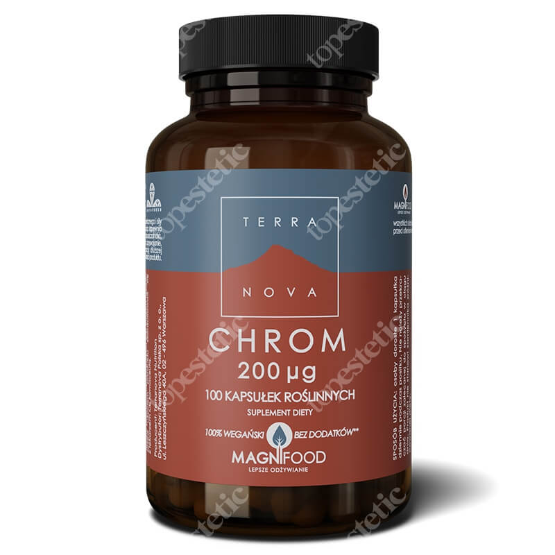 Terranova Chrom 200 µg Kompleks 100 kaps. wegańskich