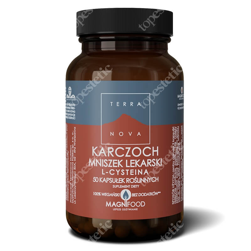 Terranova Karczoch Mniszek Lekarski L-Cysteina Kompleks Kompleks 50 kaps. wegańskich