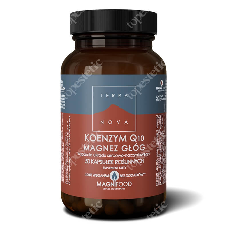 Terranova Koenzym Q10 Magnez Głóg Kompleks Kompleks 50 kaps. wegańskich