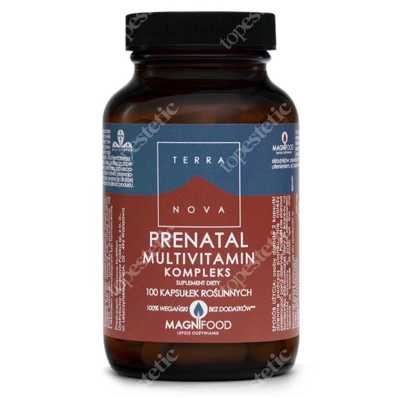 Terranova Prenatal Multivitamin Kompleks Wyselekcjonowany kompleks suplementów dla kobiet w ciąży 100 kaps.