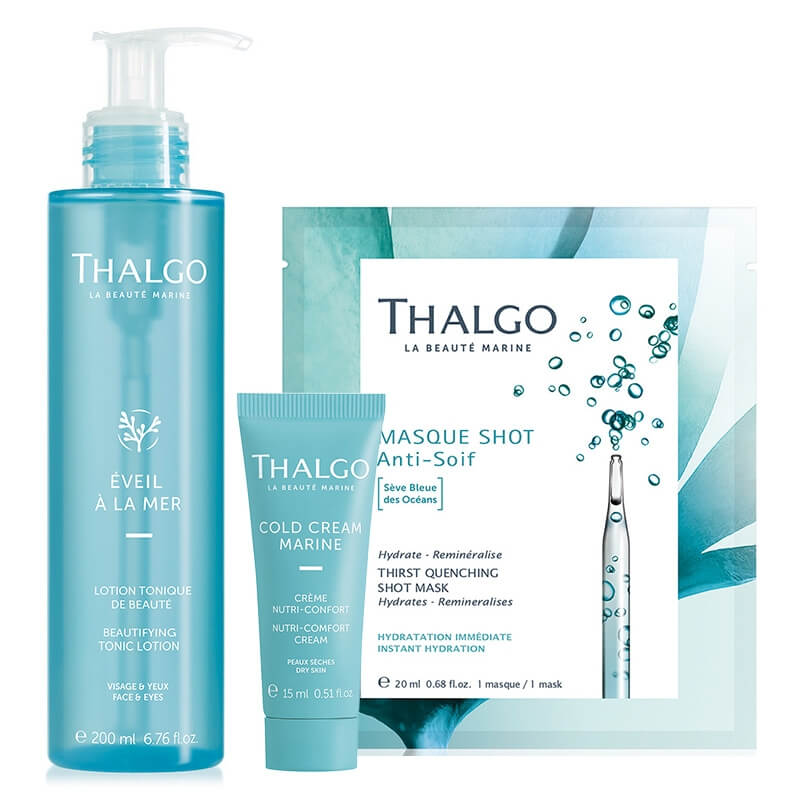 Thalgo Basic Set ZESTAW Tonik 200 ml + Maska w płachcie 20 ml + Lekki krem odżywczy 15 ml GRATIS