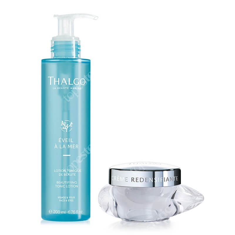 Thalgo Beauty Face ZESTAW Upiększający tonik 200 ml + Krem przywracający gęstość skórze 50 ml
