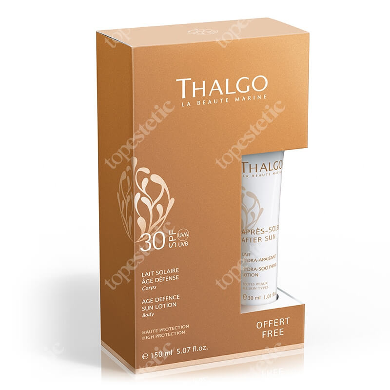 Thalgo Body Duo Age Defence Sun Lotion ZESTAW Mleczko do opalania ciała 150 ml + Balsam po opalaniu 30 ml