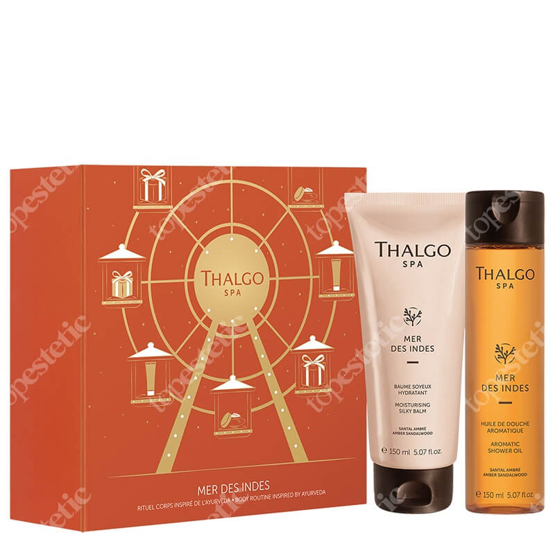 Thalgo Body Routine Inspired by Ayurveda ZESTAW Topniejący balsam do ciała bogaty w olejek sezamowy 150 ml + Aromatyczny olejek pod prysznic 150ml