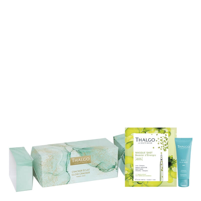 Thalgo Glow Cracker ZESTAW Odświeżający peeling 50 ml + Wygładzająco-energetyzująca maska do twarzy 20 ml