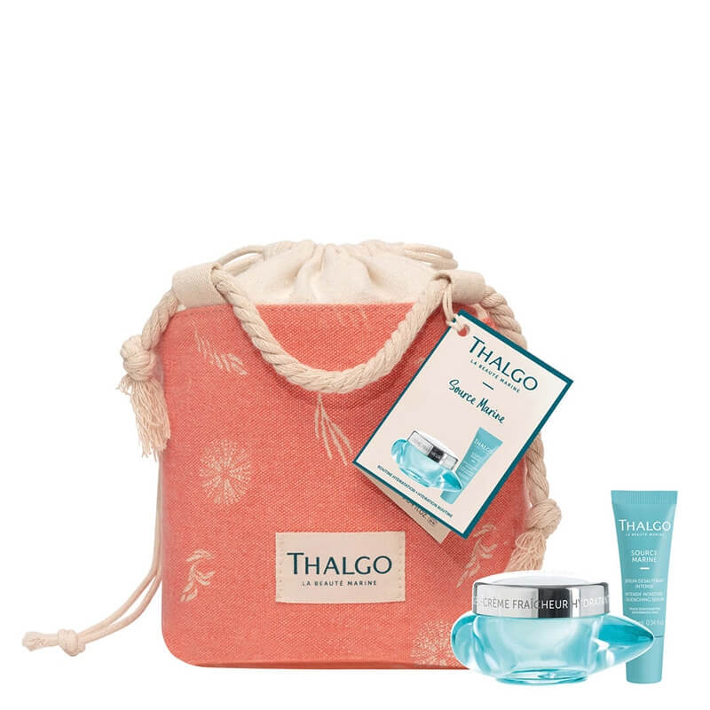 Thalgo Hydration Routine Source Marine ZESTAW Krem - żel 50 ml + Intensywne nawilżające serum 10 ml