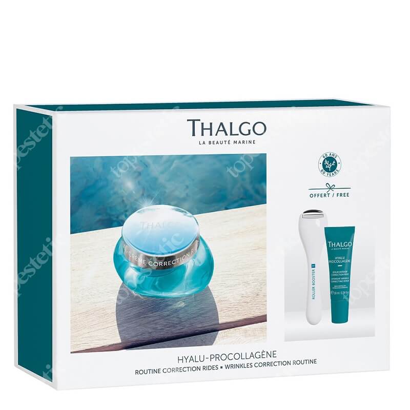 Thalgo My Wrinkle Correction Routine ZESTAW Przeciwzmarszczkowy żel-krem 50 ml + Serum korygujące zmarszczki 10 ml + Roller 1 szt