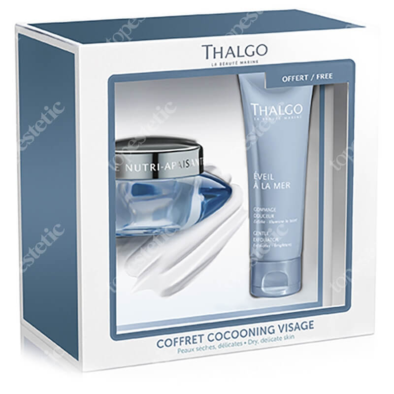 Thalgo Nutri Soothing Cream + Gentle Exfoliator ZESTAW Odżywczo-łagodzący krem 50 ml + Delikatny peeling 50 ml
