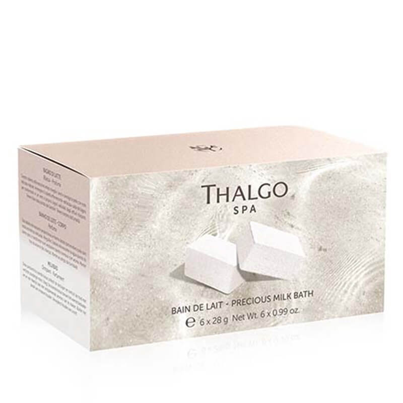 Thalgo Precious Milk Bath Set ZESTAW Musująca kostka do kąpieli 28 g x 6