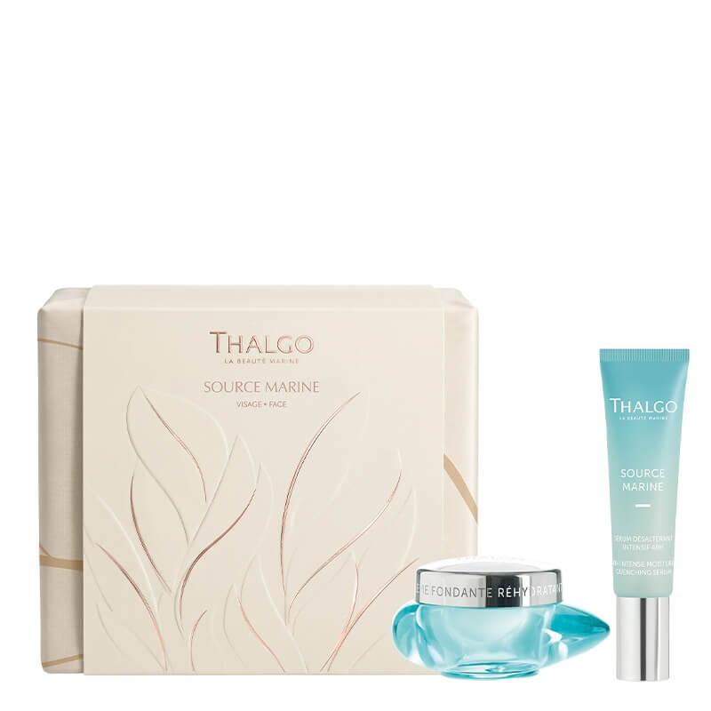 Thalgo Source Marine Gift Set Face ZESTAW Nawilżająco - otulający krem 50 ml + Nawilżające serum 30 ml