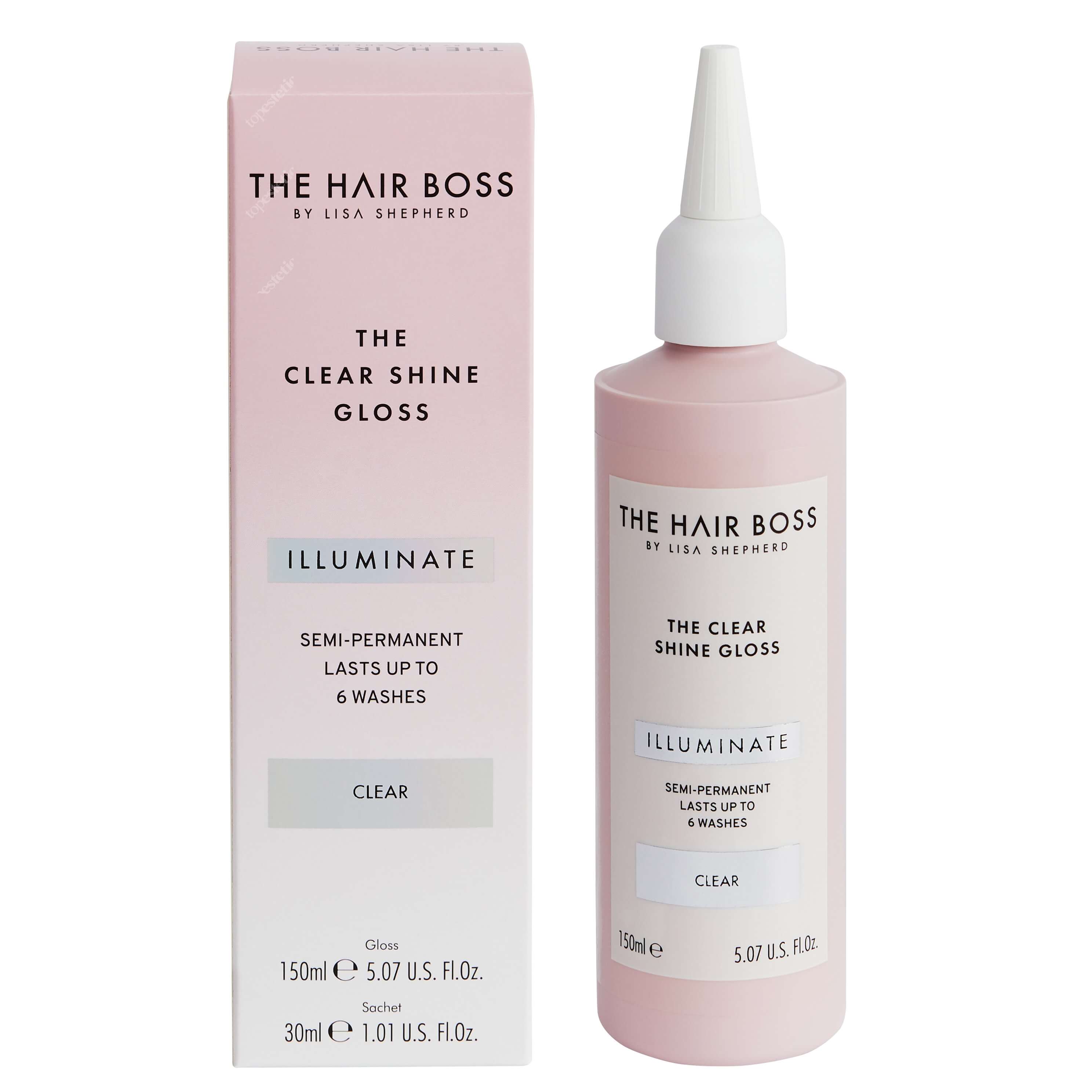 The Hair Boss The Clear Shine Gloss Uniwersalny rozświetlacz koloru 150 ml