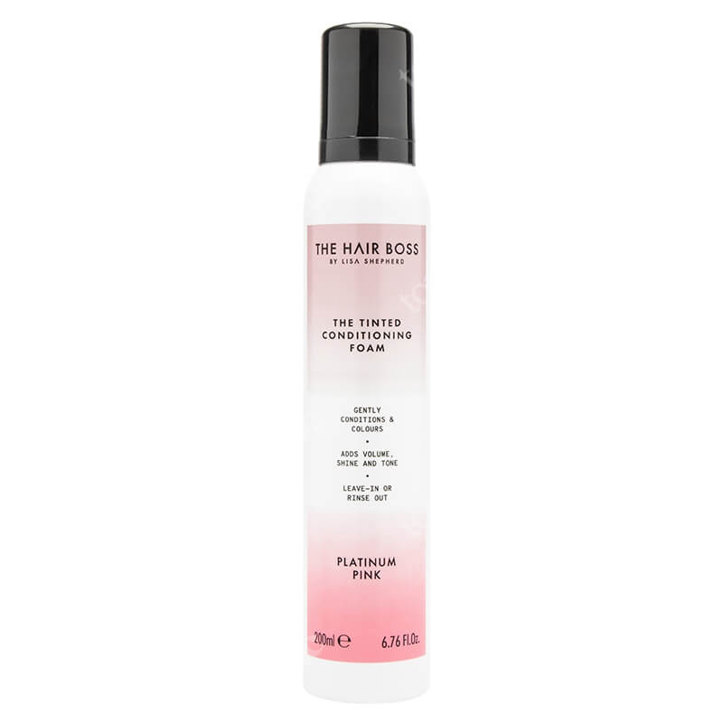 The Hair Boss The Tinted Conditioning Foam - Platinum Pink Tonująca odżywka w piance do blond włosów 200 ml