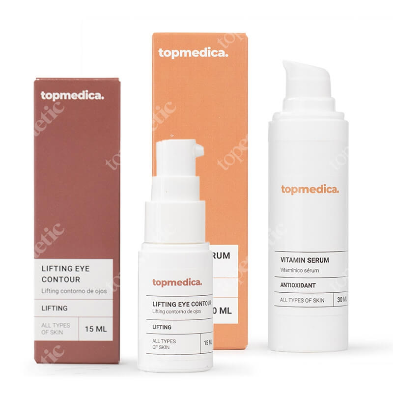 topmedica Lifting i Rozświetlenie ZESTAW Liftingujący krem, kontur oczu 15 ml + Serum rewitalizujące 30 ml