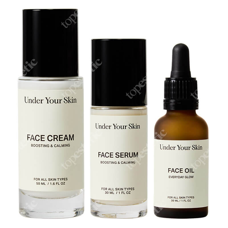 Under Your Skin Radiance Kit ZESTAW Serum do twarzy 30 ml + Krem do twarzy 50 ml + Olejek do twarzy 30 ml