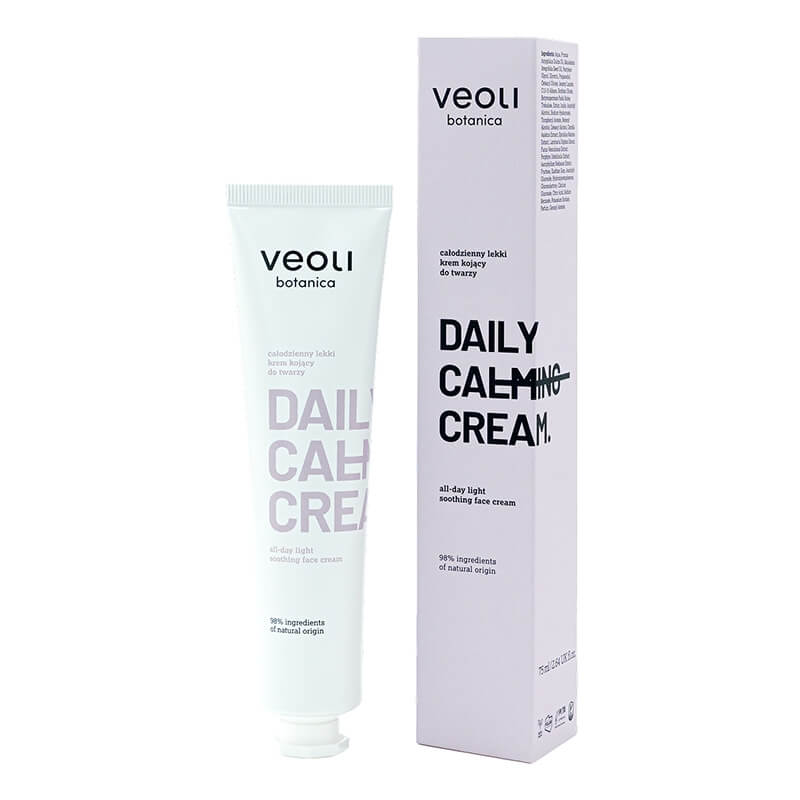 Veoli Botanica Daily Calming Cream Całodzienny lekki krem kojący do twarzy 75 ml