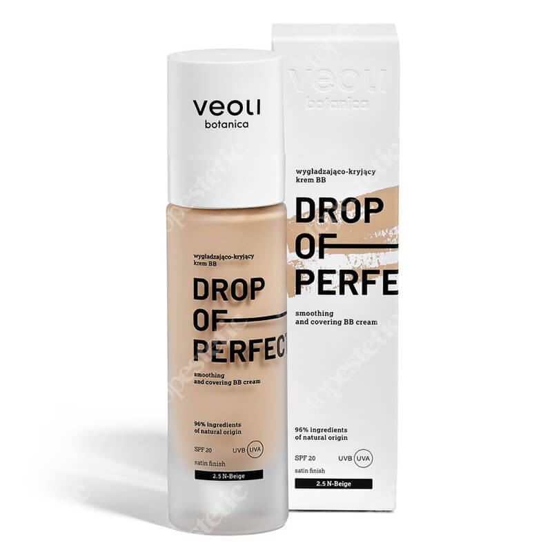 Veoli Botanica Drop of Perfection Wygładzająco-kryjący krem BB o lekkiej formule z kwasem hialuronowym (kolor Beige 2.5 N) 30 ml