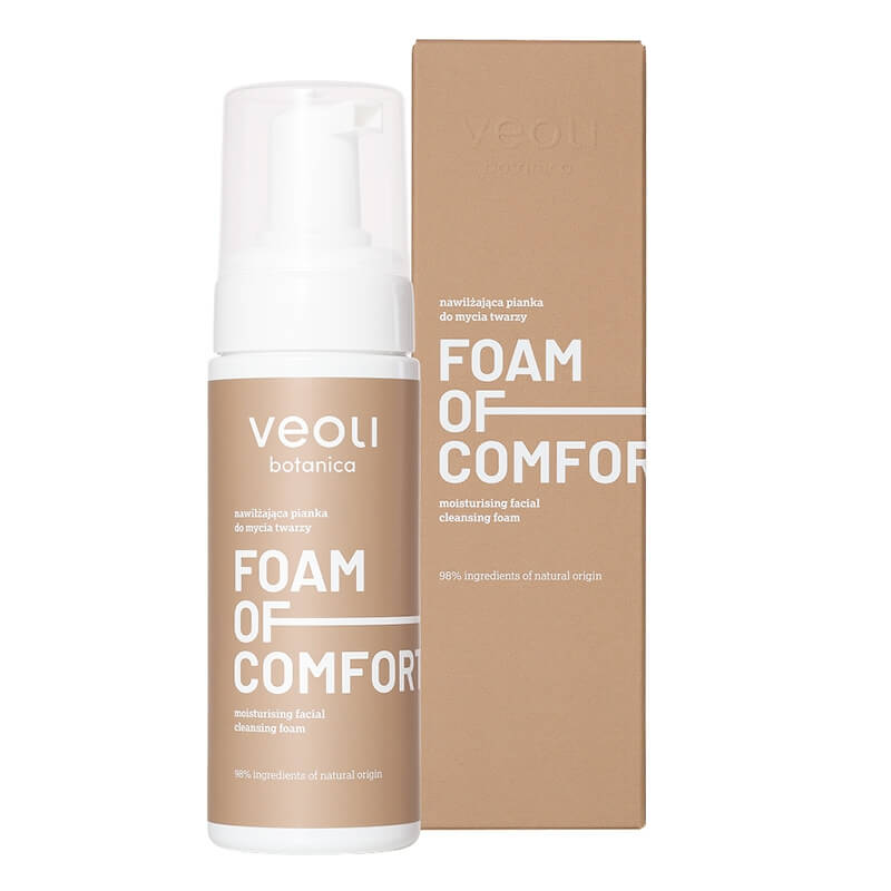 Veoli Botanica Foam of Comfort Nawilżająca pianka do mycia twarzy 150 ml