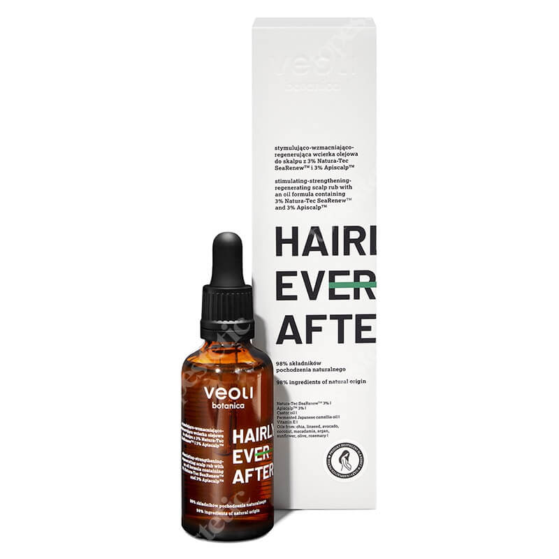Veoli Botanica Hairly Ever After Stymulująco – wzmacniająco – regenerująca wcierka olejowa do skalpu z 3% Natura-Tec Searenew TM i 3% Apiscalp TM 50 ml