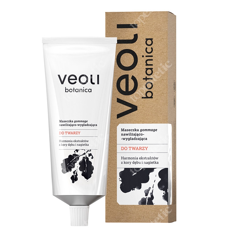 Veoli Botanica Maseczka gommage nawilżająco-wygładzająca do twarzy Harmonia ekstraktów z kory dębu i nagietka 75 ml