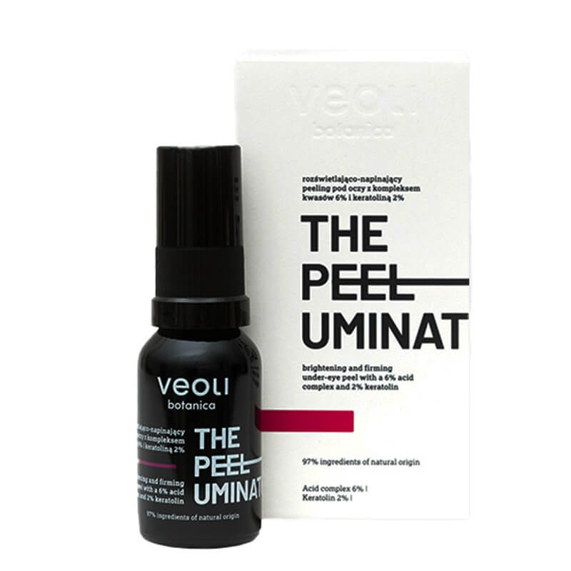 Veoli Botanica The Peeluminator Rozświetlająco-napinający peeling pod oczy 15 ml