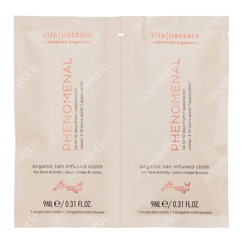 Vita Liberata Organic Botanical Tan Infused Cloths Chusteczki samoopalające 4 szt
