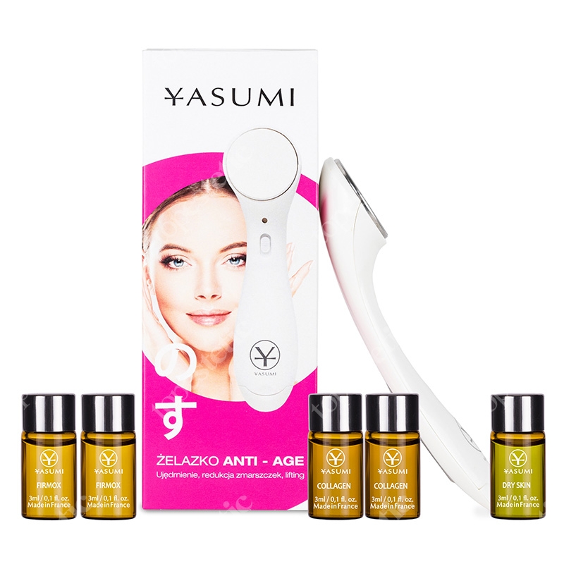 Yasumi Hydrating - Izumi ZESTAW Żelazko Anti-Age + Ampułka z efektem jadu żmii 2x3 ml + Ampułka z kolagenem 2x3 ml + Ampułka nawilżająca 3 ml