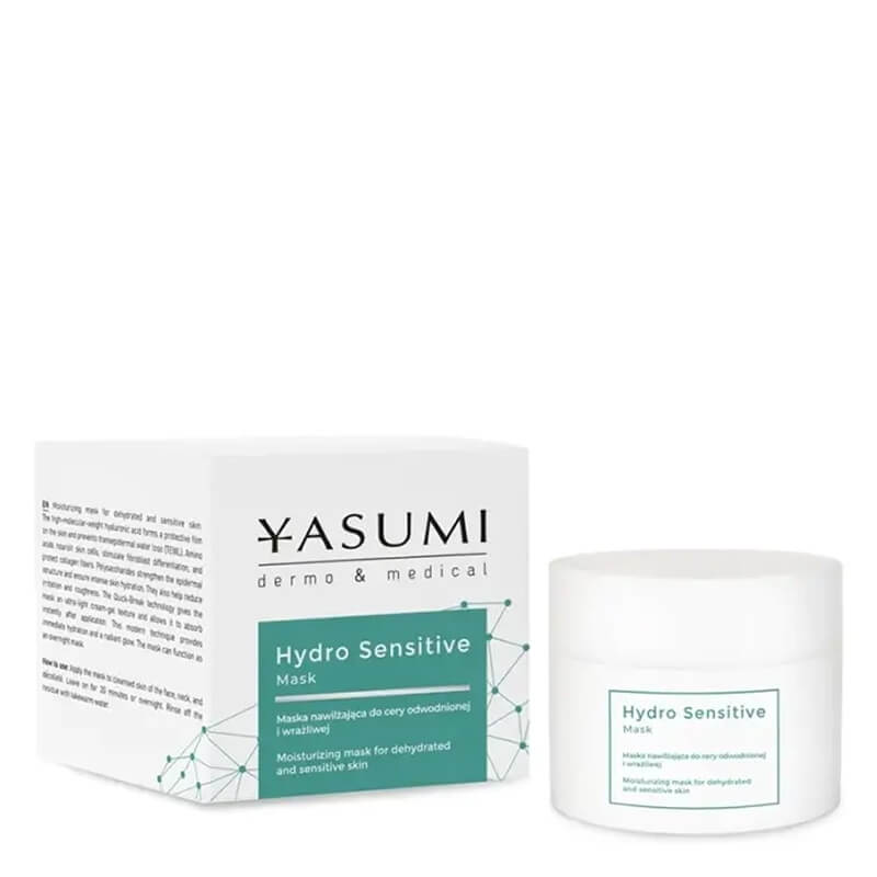 Yasumi Hydro Sensitive Mask Nawilżająca maska do cery odwodnionej i wrażliwej 50 ml