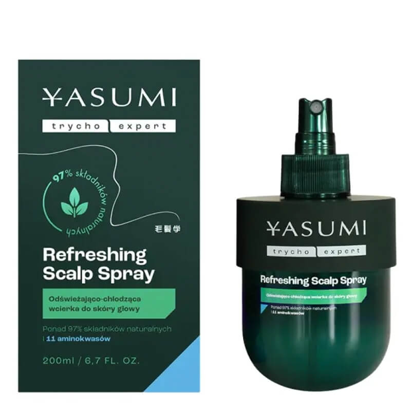 Yasumi Refreshing Scalp Spray Odświeżająco-chłodząca wcierka do skóry głowy 200 ml