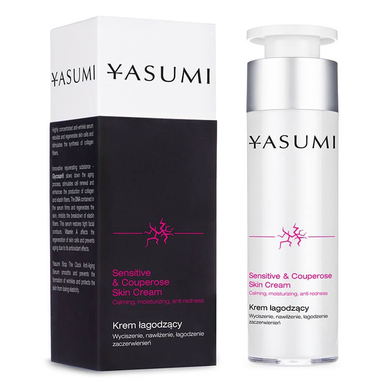 Yasumi Sensitive & Couperose Skin Cream Łagodzący krem na naczynka 50 ml
