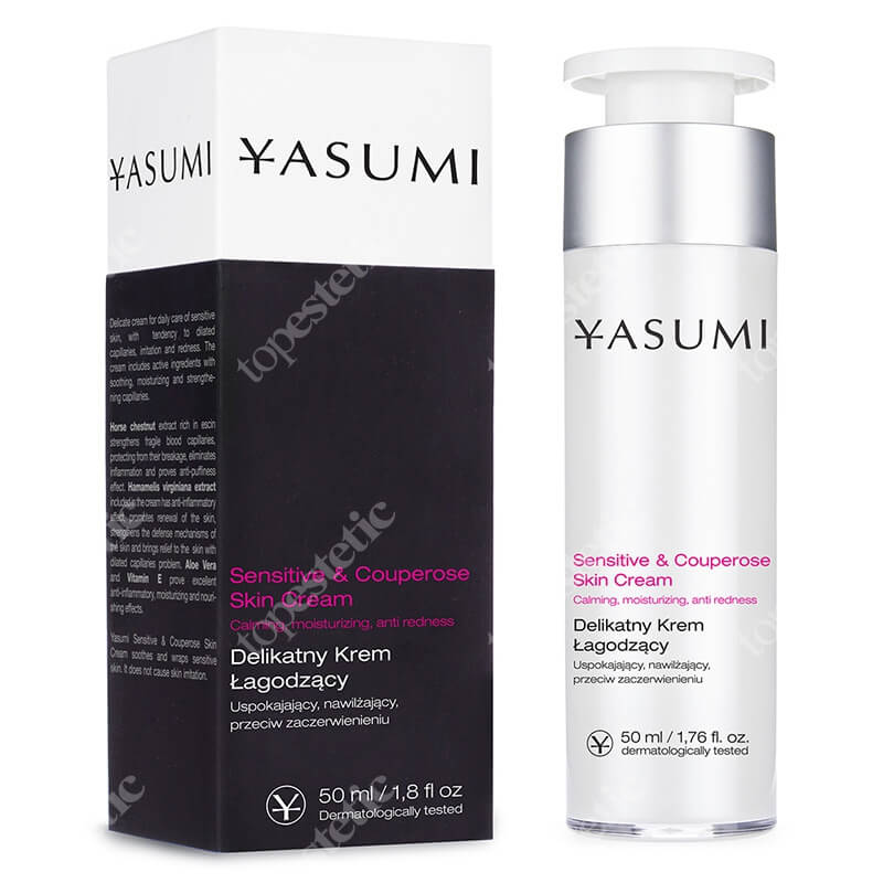 Yasumi Sensitive & Couperose Skin Cream Łagodzący krem na naczynka 50 ml Opinie i Ceny • Sklep
