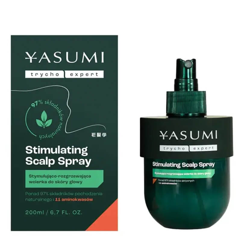 Yasumi Stimulating Scalp Spray Rozgrzewająca wcierka pobudzająca wzrost włosów 200 ml