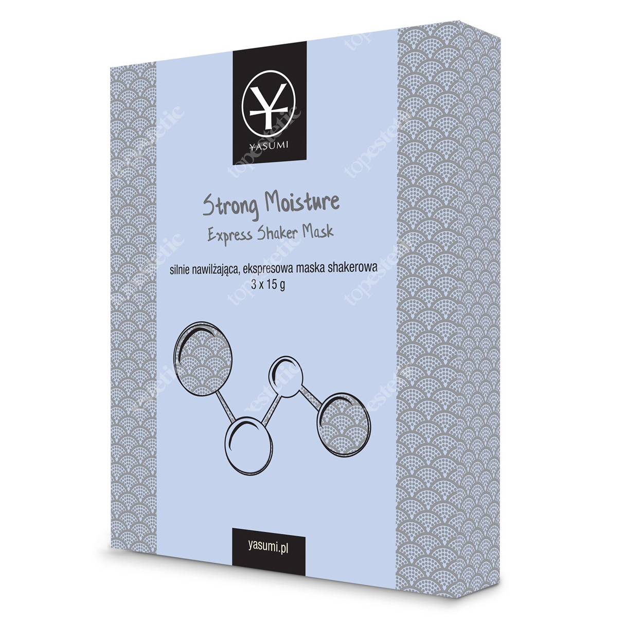 Yasumi Strong Moisture Express Shaker Mask Wytrząsana maska nawilżająca 3 szt.
