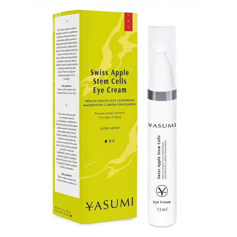 Yasumi Swiss Apple Stem Cells Eye Cream Przeciwstarzeniowy krem pod oczy z komórkami macierzystymi 15 ml
