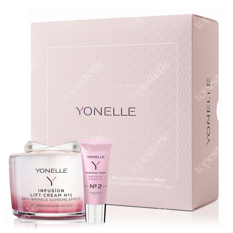 Yonelle Infusion Set ZESTAW Liftingujący krem infuzyjny 55 ml + Maska nanodyskowa 20 ml