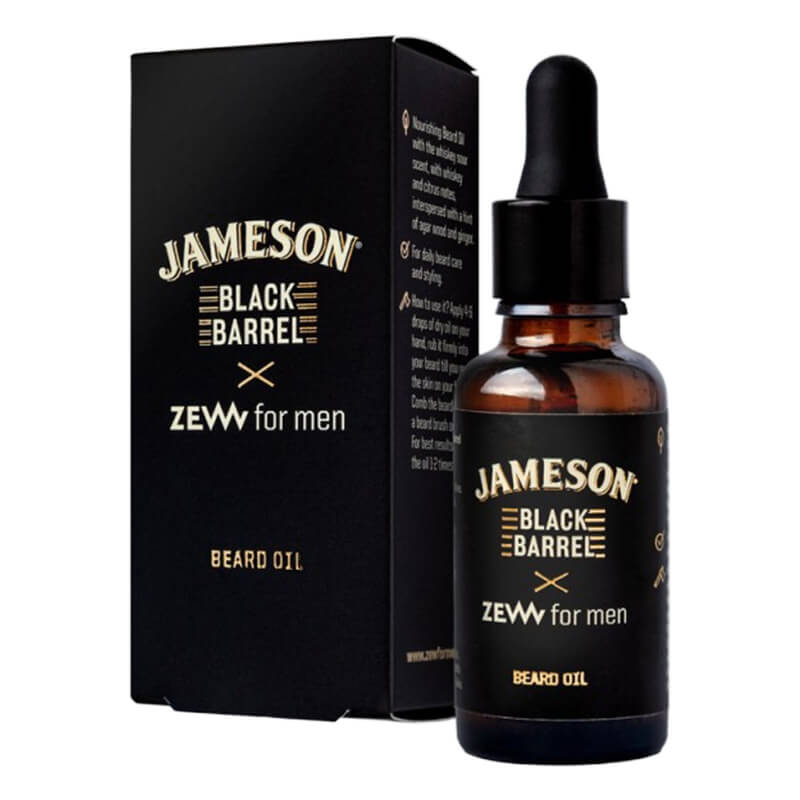 Zew For Men Jameson Black Barrel Beard Oil Odżywczy olejek do brody 30 ml