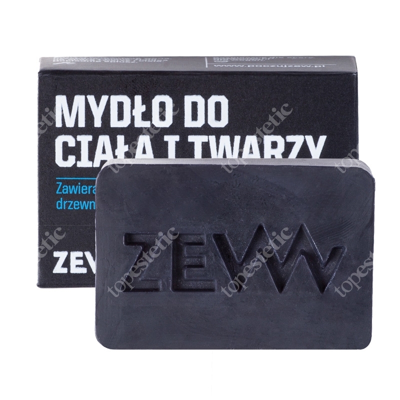Zew For Men Mydło Do Ciała i Twarzy Zawiera węgiel drzewny z Bieszczad 85 ml