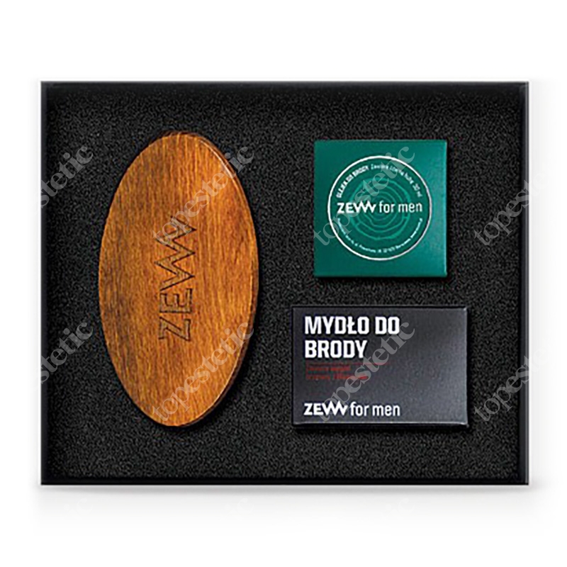 Zew For Men Schludny Drwal ZESTAW Szczotka do brody + Olejek do brody 30 ml + Mydło do brody 85 ml