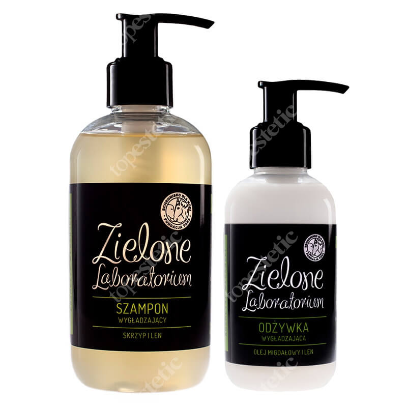 Zielone Laboratorium Pielęgnacja Przeciw Wypadaniu i Siwieniu Włosów ZESTAW Szampon 250 ml + Odżywka 150 ml