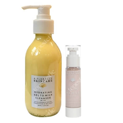 A.Florence Skincare Hydrating Gel Cleanser + Skin Rehab Rich Cream ZESTAW Nawilżający żel myjący 200 ml + Krem odżywczy do skóry suchej, wrażliwej, podrażnionej 50 ml