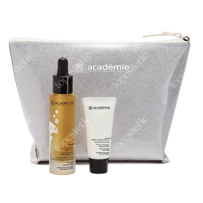 Academie Academie Aroma - Huile De Soin Anti-Age + Creme Nourrissante Zestaw Olejek odmładzający + Śliwkowy krem odżywczy 30 ml, 15 ml