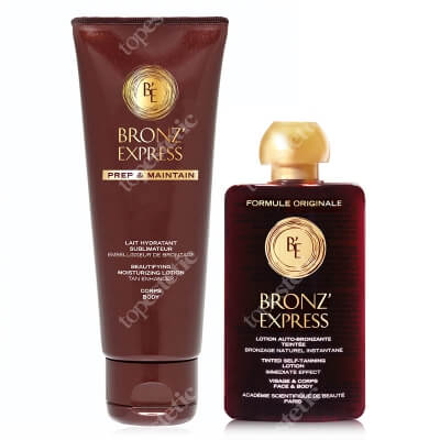 Academie Bronz'Express Set ZESTAW Samoopalacz w płynie na twarz i ciało 100 ml + Mleczko do ciała podtrzymujące opaleniznę 200 ml