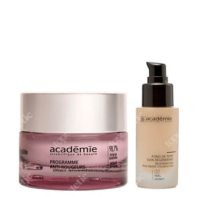 Academie Favorite Set ZESTAW Krem na zaczerwienienia 50 ml + Liftingujący podkład (kolor miód 02) 30 ml