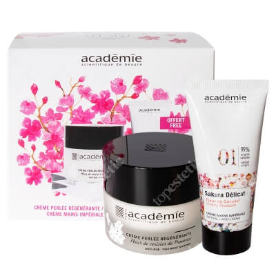 Academie Floral Instant Box ZESTAW Krem perłowy 50 ml + Japoński krem do rąk 30 ml