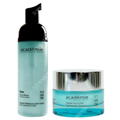 Academie Hydraderm Set ZESTAW Pianka oczyszczająca 150 ml + Nawilżający krem 50 ml